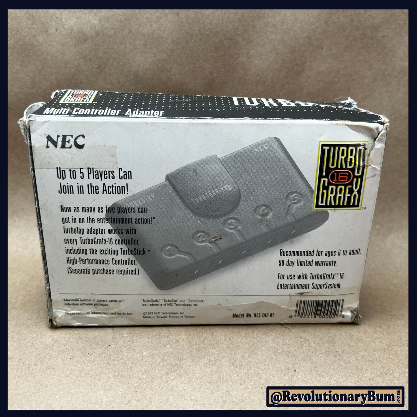 TurboTap -Turbo Grafx- Multi Controller Adapter Box & Papers