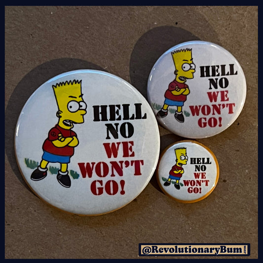 Anti War Bart -Button/Bottle Opener- Single