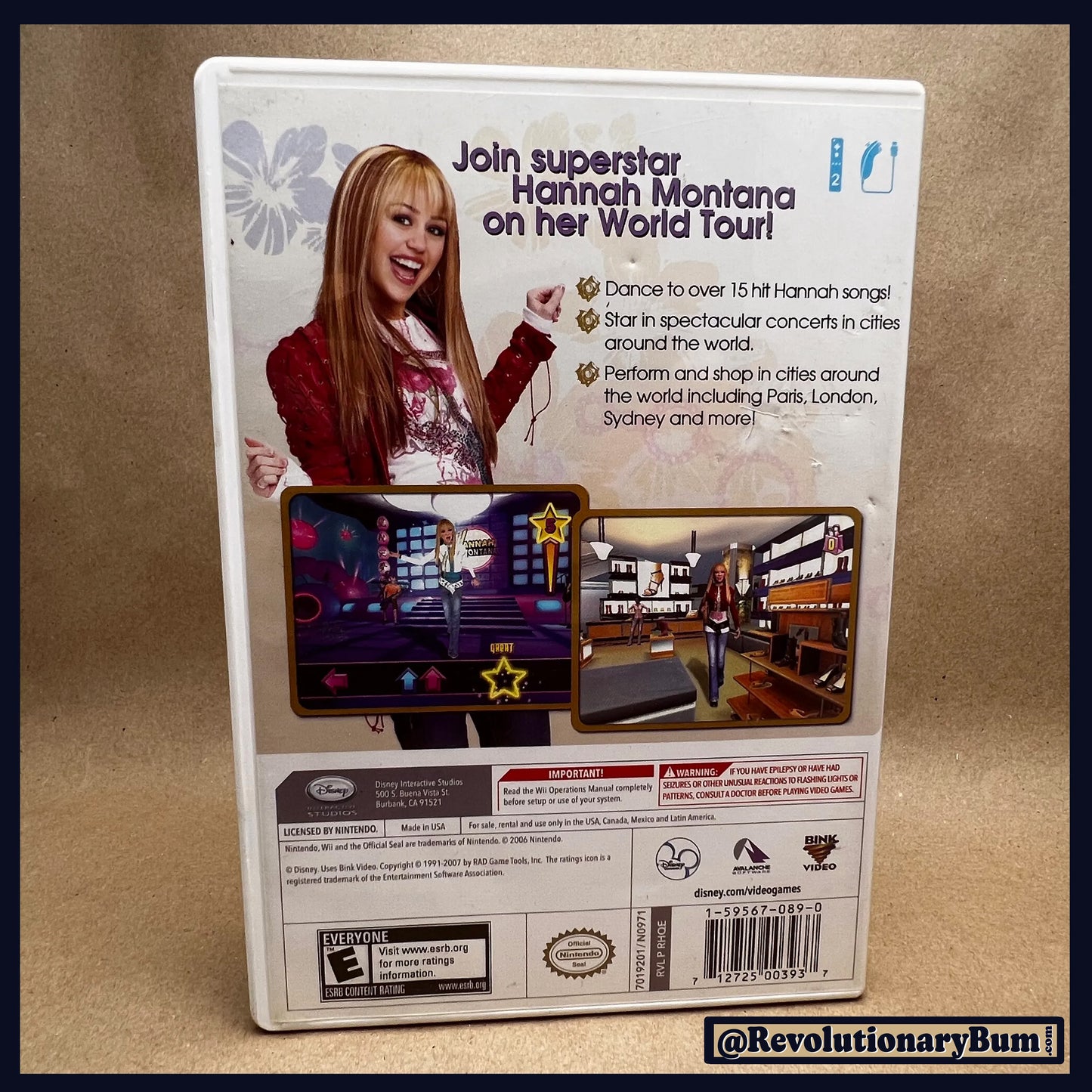 Hannah Montana -Nintendo Wii- Spotlight World Tour Game