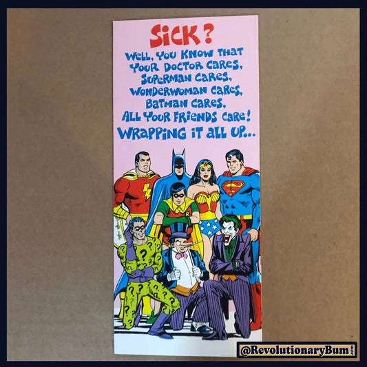 Super Sick -Vintage Birthday Greeting Card- 1978